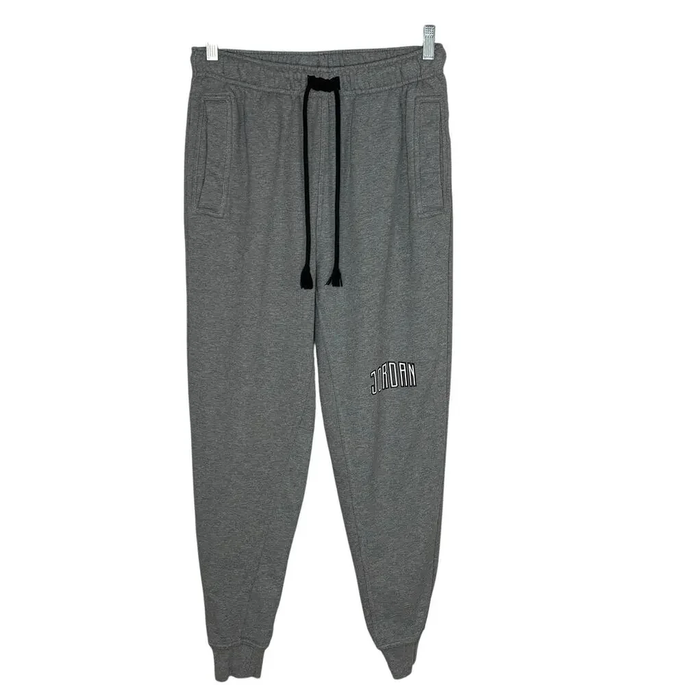 Nike Air Jordan Essentials Fleece Joggers Pants Men Size S Gray